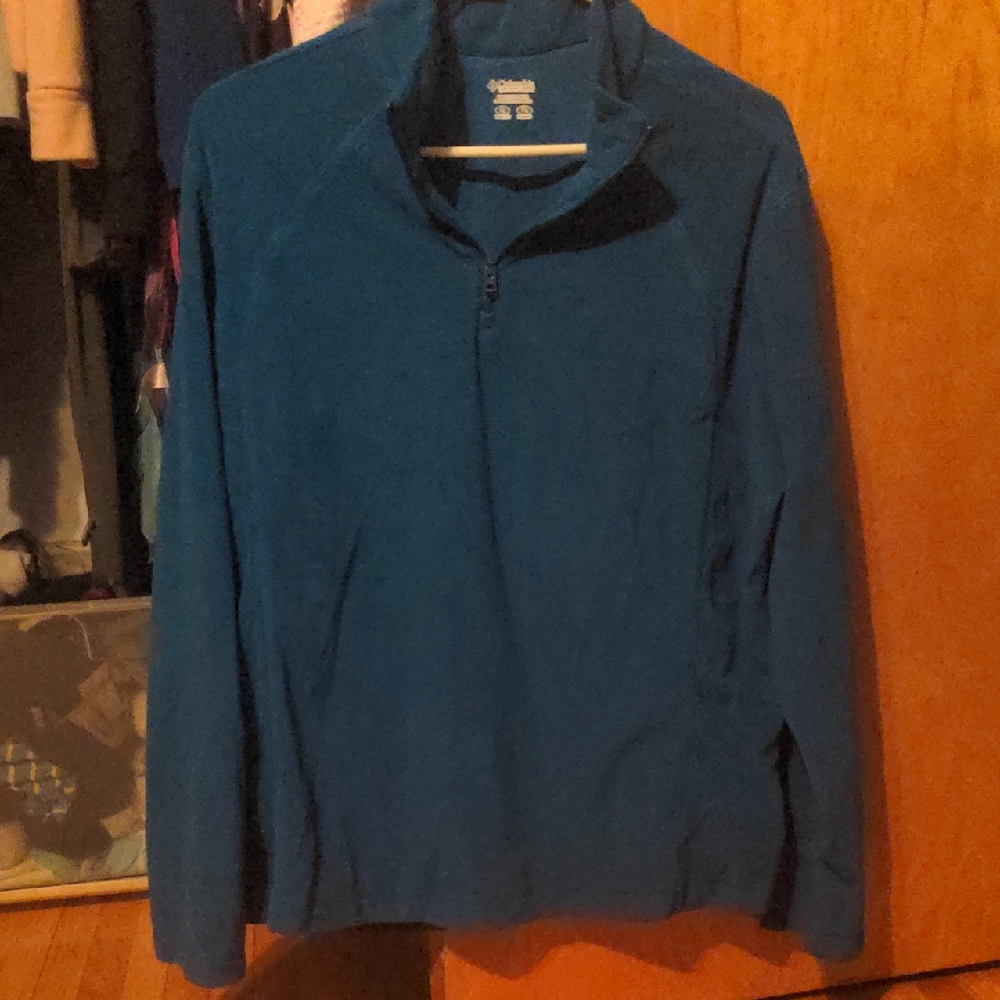 Columbia Teal Long-Sleeve Pullover